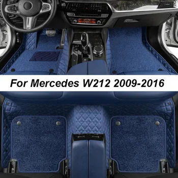 Egyedi Luxus Szőnyeg A Mercedes W212 2009-2016 NEM a Ráncok autószőnyeg Tartozékok Belső Alkatrészek Teljes Készlet