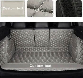 Egyéni Szöveget Kocsi Csomagtartójában Mat A Tesla Model-S 2014-2018 PU Bőr Farok Doboz Mat Teljes Körülvett Vízálló Kocsi Csizma Bélés