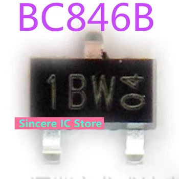 Eredeti eredeti BC846B képernyőn, nyomtatott 1BW SOT23 NPN SMT tranzisztor