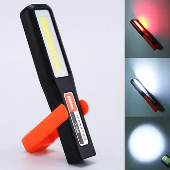 Erős COB LED munkalámpa Garázs Szerelő Lámpa USB Tölthető Zseblámpa Mágneses Fáklya vészvilágítás Figyelmeztető Lámpa