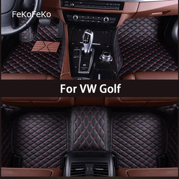 FeKoFeKo Egyedi Autó Szőnyeg VW Golf 5 6 7 8 Láb Coche Tartozékok Automatikus Szőnyegek