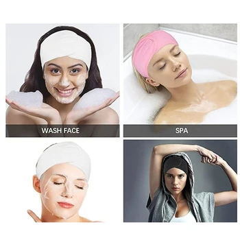 Fejpánt a Nők fejpánt Állítható Széles Hairband Gyógyfürdő Fürdő Jóga Zuhany Smink Mossa az Arcát Kozmetikai Hölgyek Teszik ki Hajpánt