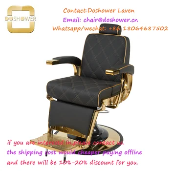 Fodrász szék fodrászat fekete arany nagykereskedelmi fodrász szék luxus fekvő fodrász szék szalon bútorok