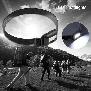 Fényszóró Zseblámpa Kerékpáros Szerszámok Sürgősségi Lámpa LED-es Zseblámpa Vízálló Mini Világítás 3 Mód COB Fényszóró