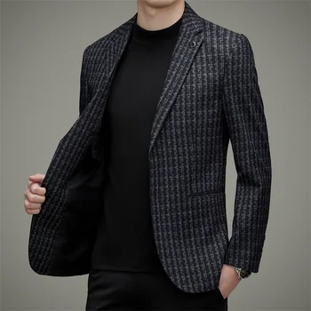 Férfi Divatos Öltöny, Alkalmi Öltöny, Tavaszi, Őszi Új koreai Stílus Üzleti Slim-Fit Trendi Egyetlen Nyugati Férfi Kabát