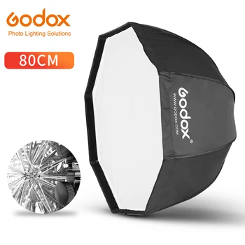 Godox 80cm 31.5 a Hordozható Nyolcszögletű Softbox Flash Speedlight Speedlite Softbox Ernyő Esernyővel Reflektor (Softbox Csak)