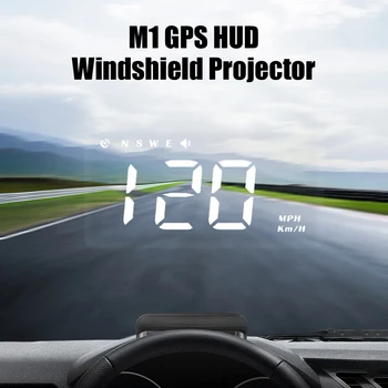 Gyorshajtás Riasztás Rendszer Projektor Autó Head Up Display Autó Elektronikai Tartozékok fedélzeti Számítógép Szélvédőre Kivetítő M1 GPS HUD