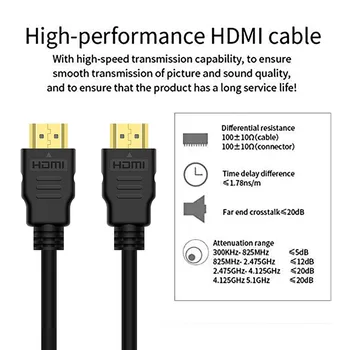 HD kábel 2.0 high-definition TV-4k adatok számítógépes kapcsolat monitor vetítés set-top box kapcsoló oled, PS5, Xbox Sorozat exclusi