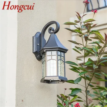 Hongcui Szabadtéri Retro Fali lámpa, Lámpa Klasszikus LED Vízálló Falikarok Haza Tornácon Villa