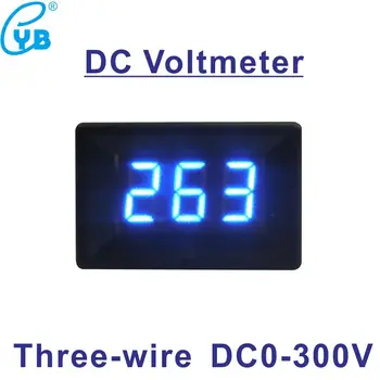 Három Vezetékek Feszültség Mérő DC 0-300V LED Digitális Feszültség Teszter DC Voltmérő Volt Panel Méter Feszültség Mérések Voltos DC Szelvény
