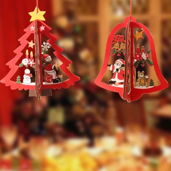 Hópehely Bell karácsonyfa Akasztás ötágú Csillag Penész Újrafelhasználható Party Kellékek Kézművesség karácsonyfa Dekoráció