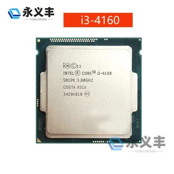 Intel Core I3-4160 i3 4160 3.6 GHz-es Dual-core négy menetes CPU Processzor 3M 54W LGA 1150 eredeti Eredeti