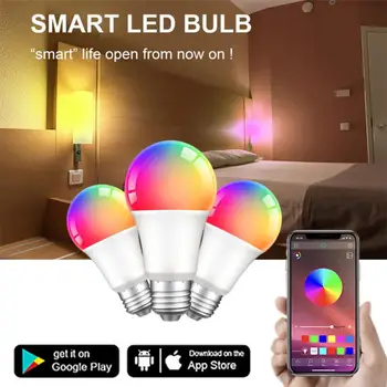 Intelligens Otthon Rgb Led Tuya Támogatás Alexa, a Google Haza E27 Lámpa Izzó Smart Light Bulb Timer 12w 15w 18w Zigbee Energia-Megtakarítás