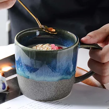 Kemence Bögre Retro Hivatal Víz Kupa Japán Reggeli Csésze Kerámia Poharat Tej Csésze Kávét