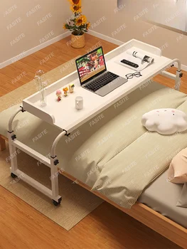 Kereszt-ágy, asztal, mozgatható íróasztal, számítógép asztal, haza kis ágy, ágy melletti éjjeliszekrényen, éjjeliszekrény