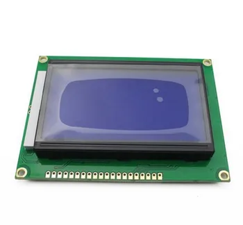 Kék Képernyő LCD12864 LCD 12864 Kijelző LCD kijelző háttérvilágítás 12864-5V, Párhuzamos port, Soros port ST7920