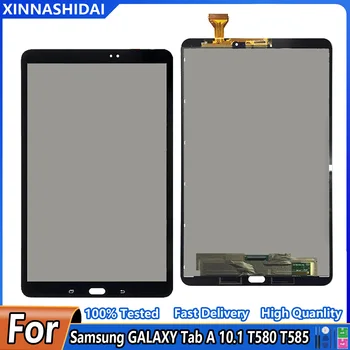 LCD Samsung GALAXY Tab Egy 10.1 T580 T585 SM-T580 SM-T585 LCD Kijelző érintőképernyő Digitalizáló Közgyűlés Panel Csere LCD