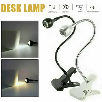 LED Csipesz, asztali Lámpa, Flexibilis USB videó Könnyű olvasólámpa az ágytámlához Haza Könyv Lámpa Éjjeli Lámpa ELŐZETES