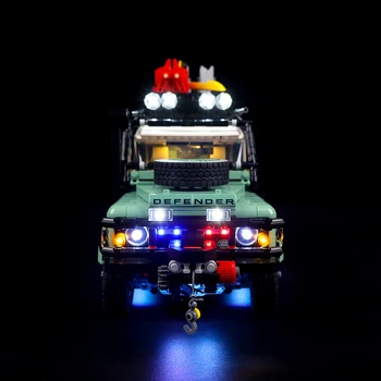 LED Készlet Technicial Land Rover Klasszikus Defender 90 10317 Autó Blokk Tégla, Csak a Világítás Készlet Nem Tartalmazza a Modell
