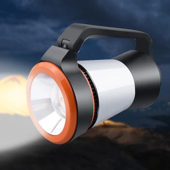 LED-es Kézi Reflektor Multifunkcionális Fényszóró Zseblámpa Töltés USB-kábel használatával Szabályozható Állítható Könnyű Kültéri Berendezések