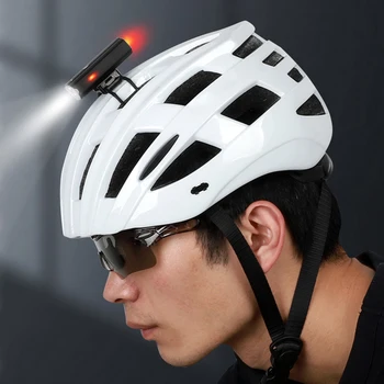 Lixada Kerékpár MTB Fény USB Újratölthető Kerékpáros Sisak Fényszóró Vízálló Kerékpár Lámpa Hátsó Lámpa Lámpa Zseblámpa