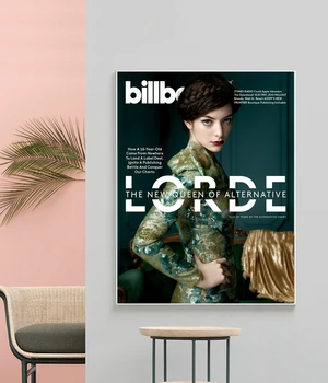 Lorde Billboard Zenei Album Vászon Poszter Rapper, Hip-Hop, Pop Star Falfestés Dekoráció (Nincs Keret)