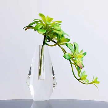 Luxus Tiszta K9 Kristály Váza Kicsi, Nagy Méretű, Otthon Beltéri Asztali Zöld Növény, Virág Dekoráció