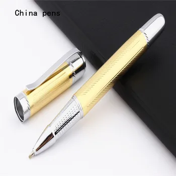 Luxus minőségű 715 Arany Nagy test nehéz Üzleti office Közepes nib Roiierbaii Toll Új Felsorolt ajándék toll
