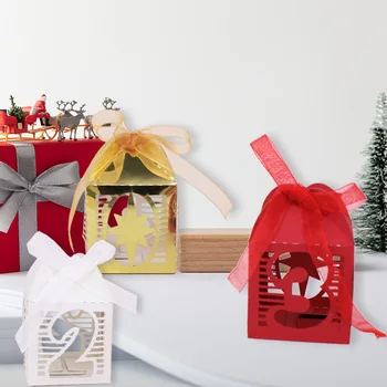 Lézerrel Vágott Üreges Karácsonyi Édesség Doboz Kínai Újévi Ajándék Doboz, Csomagolás, Kis Méretű Esküvői Dekoráció Fél Javára Dobozok