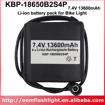 Magas Minőségű KBP-18650B2S4P 7.4 V 13600mAh 8 x NCR18650B Újratölthető 18650 Li-ion Akkumulátor
