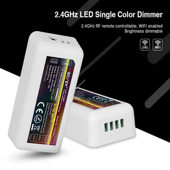 Miboxer FUT036 4-Zóna LED egyszínű Dimmer 2,4 GHz-es RÁDIÓFREKVENCIÁS Távirányítóval Szabályozható CCT RGB RGBW RGB CCT LED Szalag Vezérlő Vezeték nélküli