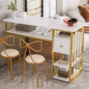 Modern, Egyszerű Köröm Asztalok, Székek, Meghatározott szépségszalon Profi Manikűr Asztal Japán Fény Luxus Dupla Manikűr Asztal U