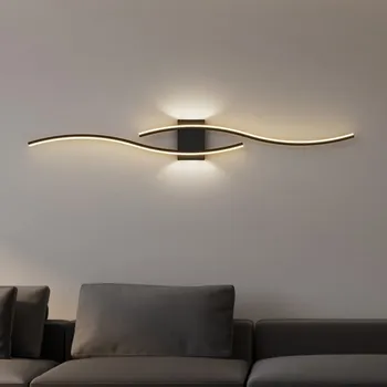 Modern Minimalista Szalag LED Fali Lámpa Fényt Megvilágítás Hálószoba Éjjeli Nappali Rács TV, Kanapé, Előtérben a Háttér Dekoráció