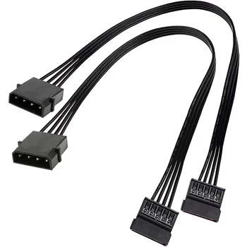 Molex IDE-4 Tűs Férfi 15 Pin-Női SATA Energia Átalakító Adapter Kábel Merevlemez, HDD SSD Hosszabbító Kábel,