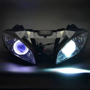 Motorkerékpár Tartozékok Fényszóró Egyéni Fejét Lámpa Projektor Fényszóró Szerelvény Yamaha YZF R6 2008-2015 09 10 11 12 13 2014