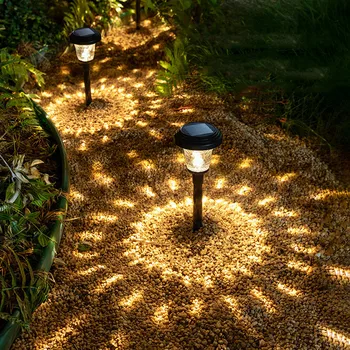 Napelemes LED Kerti Dekoráció Kerti Lámpa, Kerti Villa Erkély Épületek Légkör Elrendezés Vízálló LED Emelet Plug Lámpa