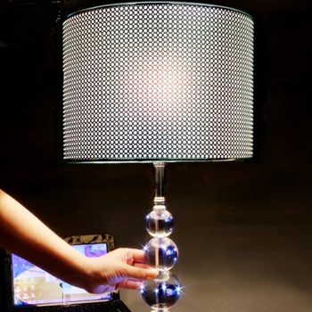 Nappali, Hall Kristály Lámpa Lézer Gravírozás Nagy Egyszerűség Poszt-Modern Asztali Lámpa Asztali Lámpa