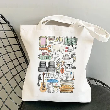 Női Bevásárló Táskák Alkalmi Street Style Bevásárló Táska, fogantyúval Minta Vászon Táska Írószer Könyv Szervező