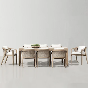 Otthon bútor, kerti szék, asztal fa szerkezet vízálló szabadidő kávét, étkező székek, nappali chiars szabadtéri felszerelése