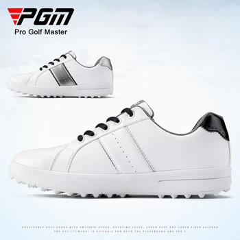 PGM XZ187 Golf Cipő Női IPX7 Vízálló Mikroszálas Bőr Női Alkalmi Sport Galosh Csúszásmentes Lélegző Edzés Cipők