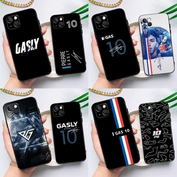 Pierre Gasly 10 F1 Telefon tok iPhone 15 13 12 11 14 Pro Max Mini X XR XS MAX SE 2020 7 8 Plusz hátlap