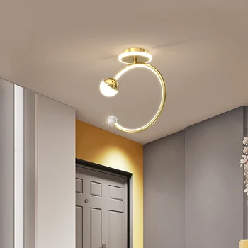 Poszt-modern Lámpa Egyszerű Erkély Tornácon Lámpa Luxus Hangulatot Haza Nappali Lámpa Folyosó Süllyesztett Led Mennyezeti Lámpák