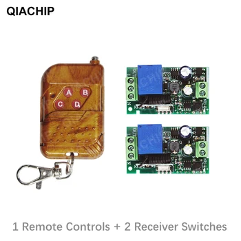 QIACHIP 433MHz Univerzális AC 110V, 220V 1KRÓN Vezeték nélküli Smart Remote Control Switch Vevő Modul RF Adó LED