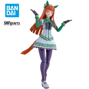 Raktáron Bandai SHFiguarts Csend Suzuka Uma Musume: Elég Derby Eredeti Akció, anime Ábra PVC Gyűjthető játékok fiúknak