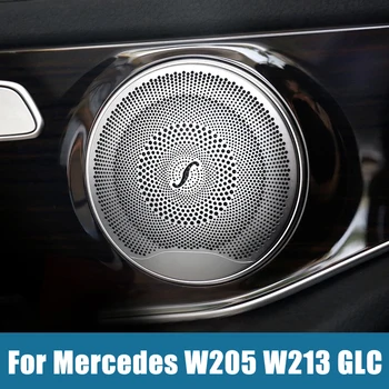 Rozsdamentes Kocsi Ajtaját Audio Hangszóró-Fedezze Trim Matricák Mercedes Benz E200 E220 E300 E350 W213 C180 C200 C220 C250 W205 GLC