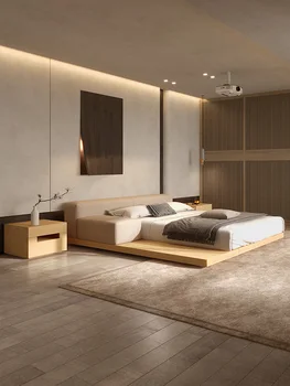 Ruhával ágy, hálószoba Északi naplók szél csendes szél tatami emelet tervező Japán kettős technológia ruhával ágy