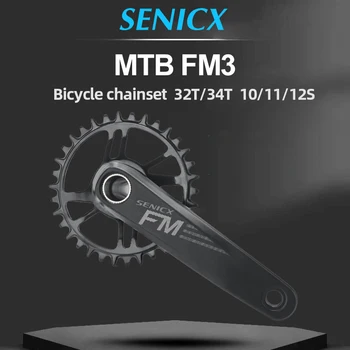 SENICX Kerékpár Lánc, Gyűrű 32T/34T 3 mm/6 mm Offset Mountain Bike Hajtókar Mtb Hajtóművel a GXP Közvetlen Mount 10-es 11-12s Kerékpár Alkatrészek
