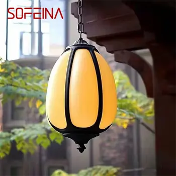 SOFEINA Klasszikus Dolomit Medál Lámpa Kültéri LED Lámpa Vízálló Haza Folyosó Dekoráció