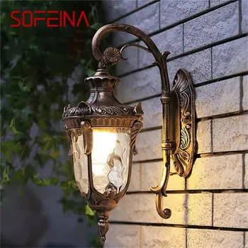SOFEINA Modern Kültéri Fali Lámpa Európai Stílusú Kreatív Erkély Dekoratív Él Folyosó ágyas Szoba Hotel