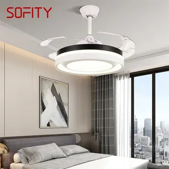 SOFITY Mennyezeti Ventilátor Fény Nélkül Penge Lámpa Távirányító Modern, Egyszerű LED-es Otthoni Nappali